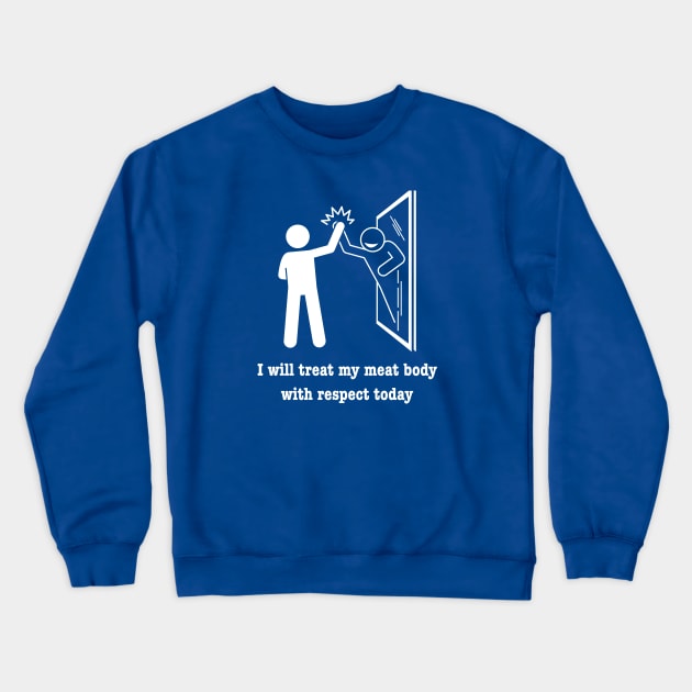 Self Respect high-five Crewneck Sweatshirt by The Autistic Culture Podcast